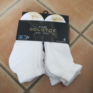 6 gold toe quarter socks